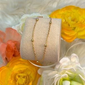 Gold Beaded Ankle Bracelet NEW!